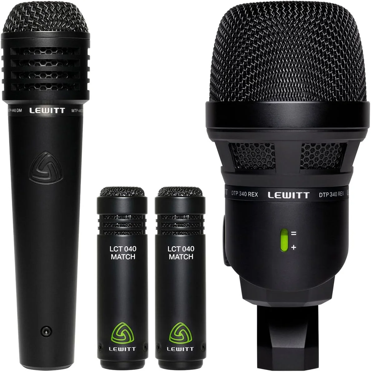 ست میکروفون درام BEATKIT با 4 میکروفون XLR کندانسور شامل 1 عدد میکروفون کیک درام، 1 عدد میکروفون اسنر و 2 عدد اورهد | ایده آل برای اجراهای زنده و ضبط استودیویی | شامل میکروفون ها و لوازم جانبی