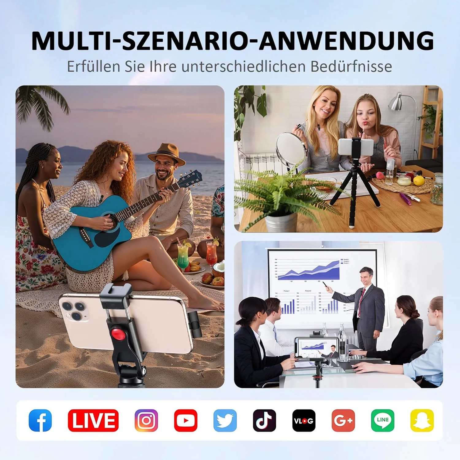 میکروفون بیسیم یقهای برای آیفون و اندروید، حذف نویز، برد 20 متری، عمر باتری 16 ساعته، میکروفون لاوالیر برای یوتیوب، تیکتاک، پادکستها و پخش زنده میکروفون بیسیم یقهای برای آیفون و اندروید، حذف نویز، برد 20 متری، عمر باتری 16 ساعته، میکروفون لاوالیر برای یوتیوب، تیکتاک، پادکستها و پخش زنده