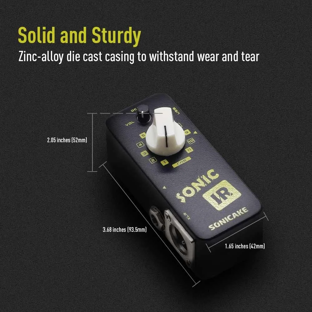 پدال افکت گیتار/باس SONICAKE شبیه ساز کابینت بلندگو لودر پاسخ ضربه Sonic IR پدال افکت گیتار/باس SONICAKE شبیه ساز کابینت بلندگو لودر پاسخ ضربه Sonic IR