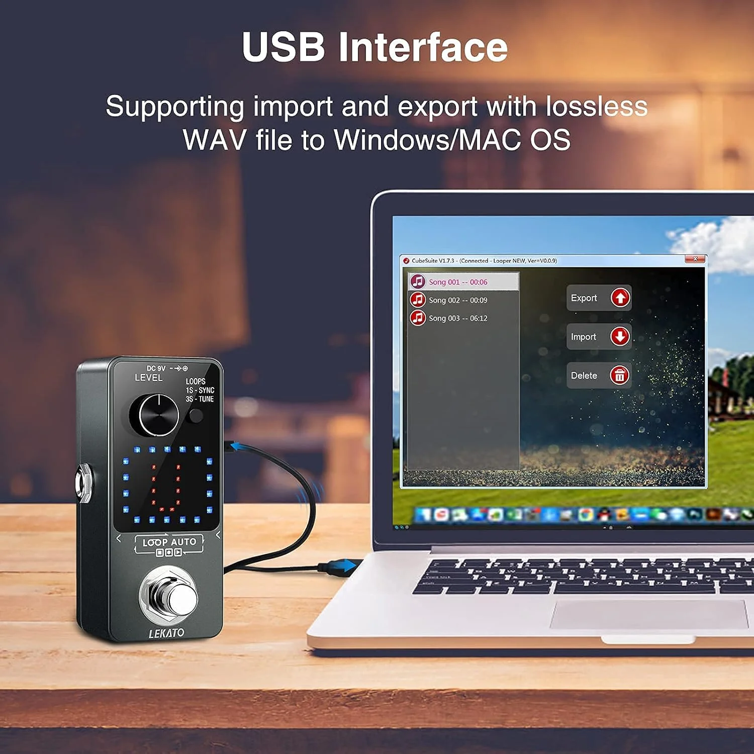 پدال افکت لوپر سه گانه LEKATO با قابلیت ضبط همزمان، ضبط الکتریکی خودکار، زمان ضبط 18 دقیقه، ایستگاه لوپر گیتار با قابلیت ضبط نامحدود Overdub برای گیتار و بیس، دارای عملکرد تیونر پدال افکت لوپر سه گانه LEKATO با قابلیت ضبط همزمان، ضبط الکتریکی خودکار، زمان ضبط 18 دقیقه، ایستگاه لوپر گیتار با قابلیت ضبط نامحدود Overdub برای گیتار و بیس، دارای عملکرد تیونر