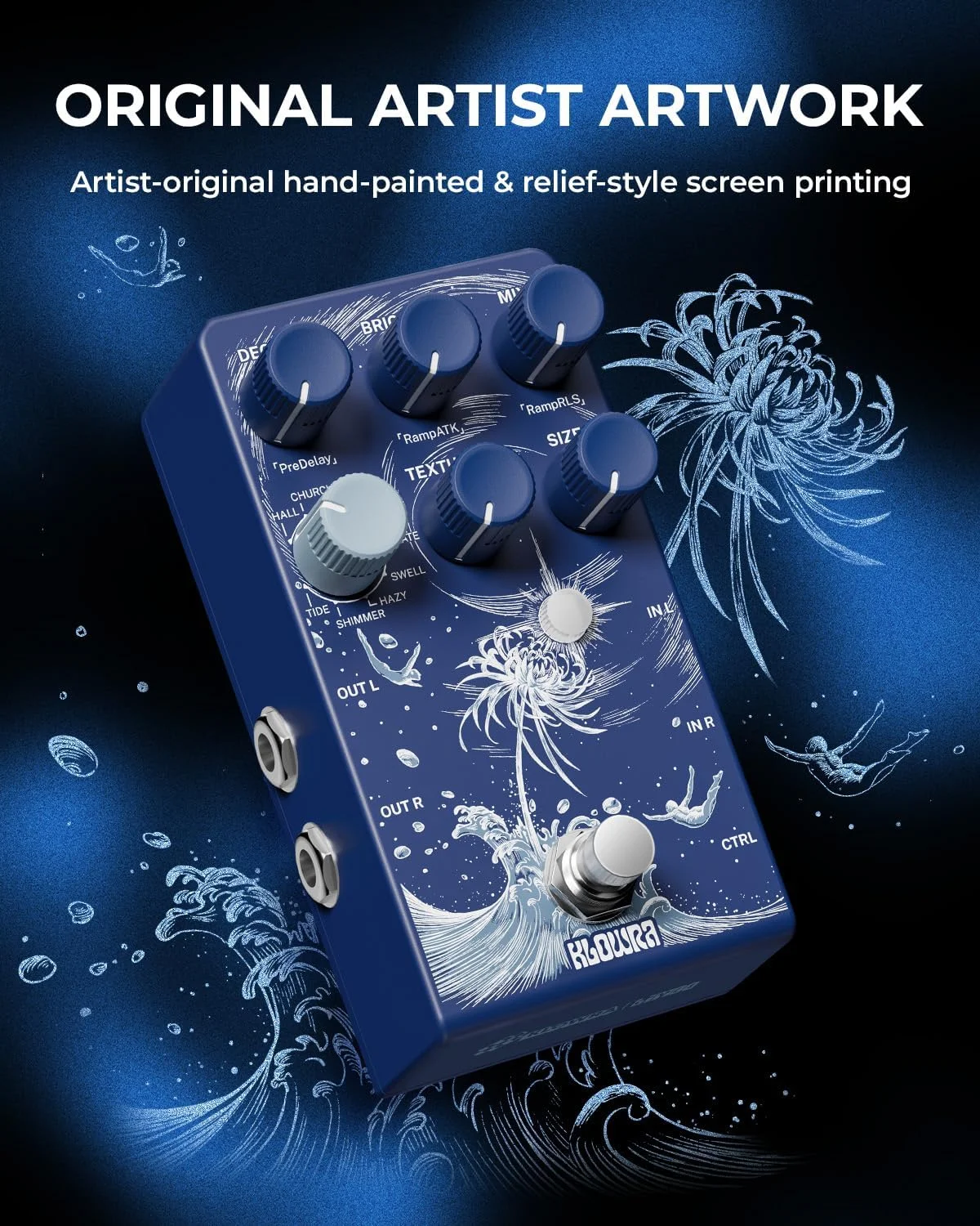 پدال افکت ریورب گیتار Limbo با 9 نوع ریورب استریو Ambient، مسیر خشک آنالوگ، True Bypass، Freeze & Infinity و پشتیبانی از پدال Expression (Limbo آبی) پدال افکت ریورب گیتار Limbo با 9 نوع ریورب استریو Ambient، مسیر خشک آنالوگ، True Bypass، Freeze & Infinity و پشتیبانی از پدال Expression (Limbo آبی)