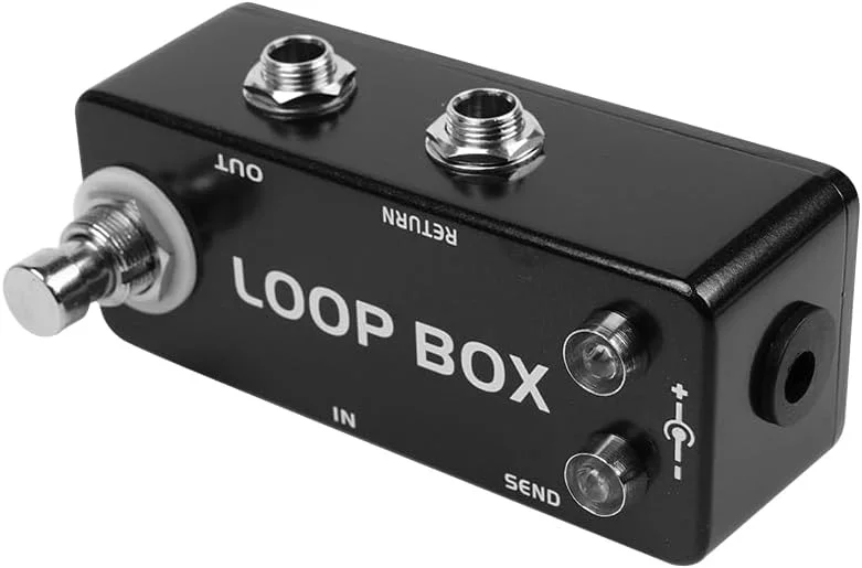 انتخابگر حلقه کوچک فلزی مقاوم با بای‌پس واقعی برای سازهای موسیقی. انتخابگر حلقه افکت بادوام. مسیریابی سیگنال قابل تنظیم برای گیتاریست ها و نوازندگان.