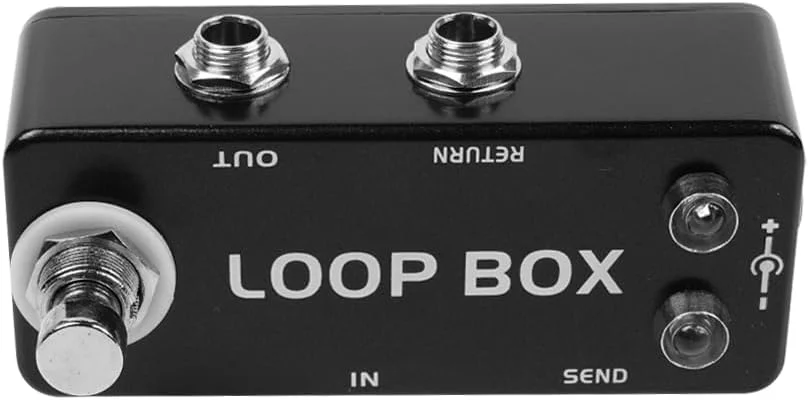 انتخابگر حلقه کوچک فلزی مقاوم با بای‌پس واقعی برای سازهای موسیقی. انتخابگر حلقه افکت بادوام. مسیریابی سیگنال قابل تنظیم برای گیتاریست ها و نوازندگان.