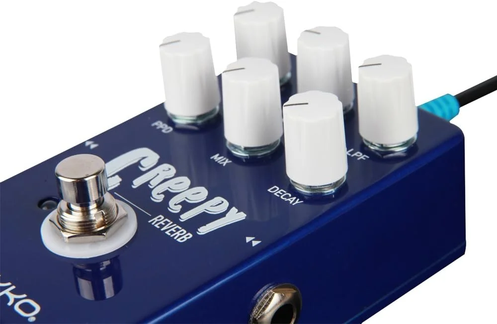 پدال ریورب گیتار GOKKO GK-26، پدال افکت ریورب خزنده برای گیتار الکتریک، طراحی ترو بای‌پس با بدنه آلیاژ آلومینیوم