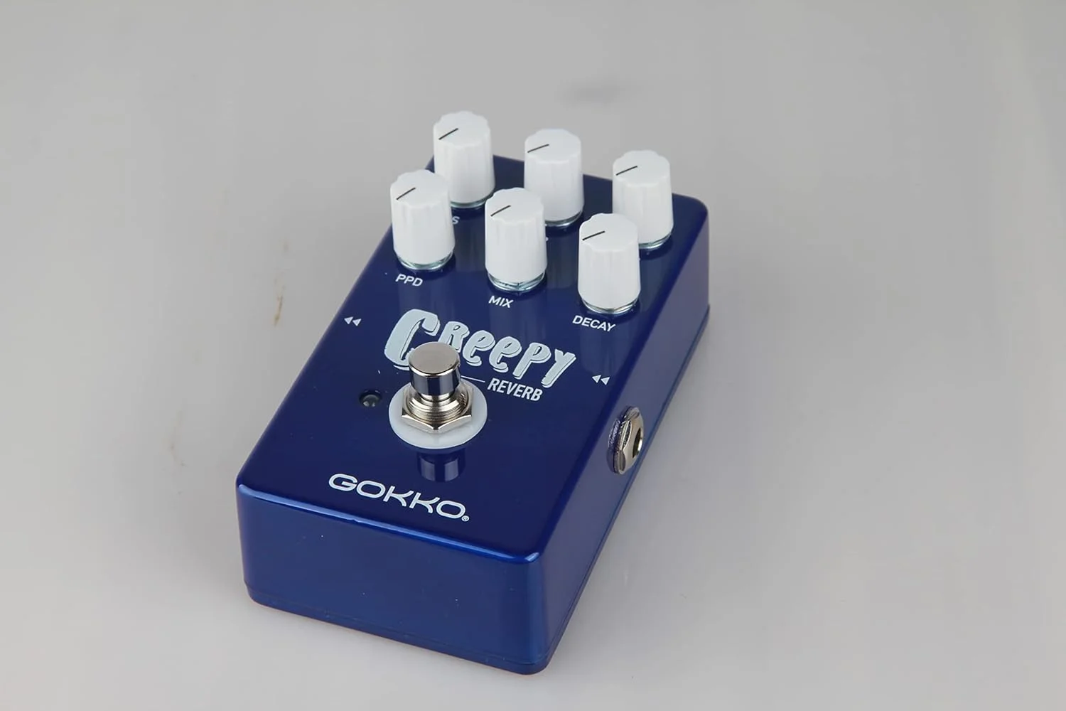 پدال ریورب گیتار GOKKO GK-26، پدال افکت ریورب خزنده برای گیتار الکتریک، طراحی ترو بای‌پس با بدنه آلیاژ آلومینیوم