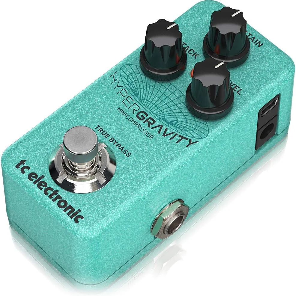 کمپرسور مینی TC Electronic HYPERGRAVITY، فشرده‌سازی چند بانده پیشرفته با الگوریتم دینامیک چند بانده MD3 برای صداهای حرفه‌ای و صیقلی