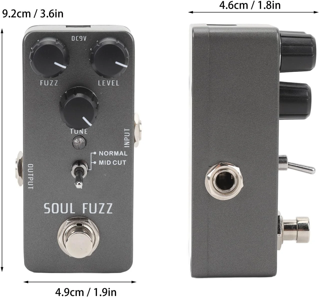 پدال فاز، گیتار الکتریکی با کنترل حجم صدا قابل تنظیم، کنترل بهره تُن، پدال افکت فشرده، پد لاستیکی ضد لغزش برای عملکرد