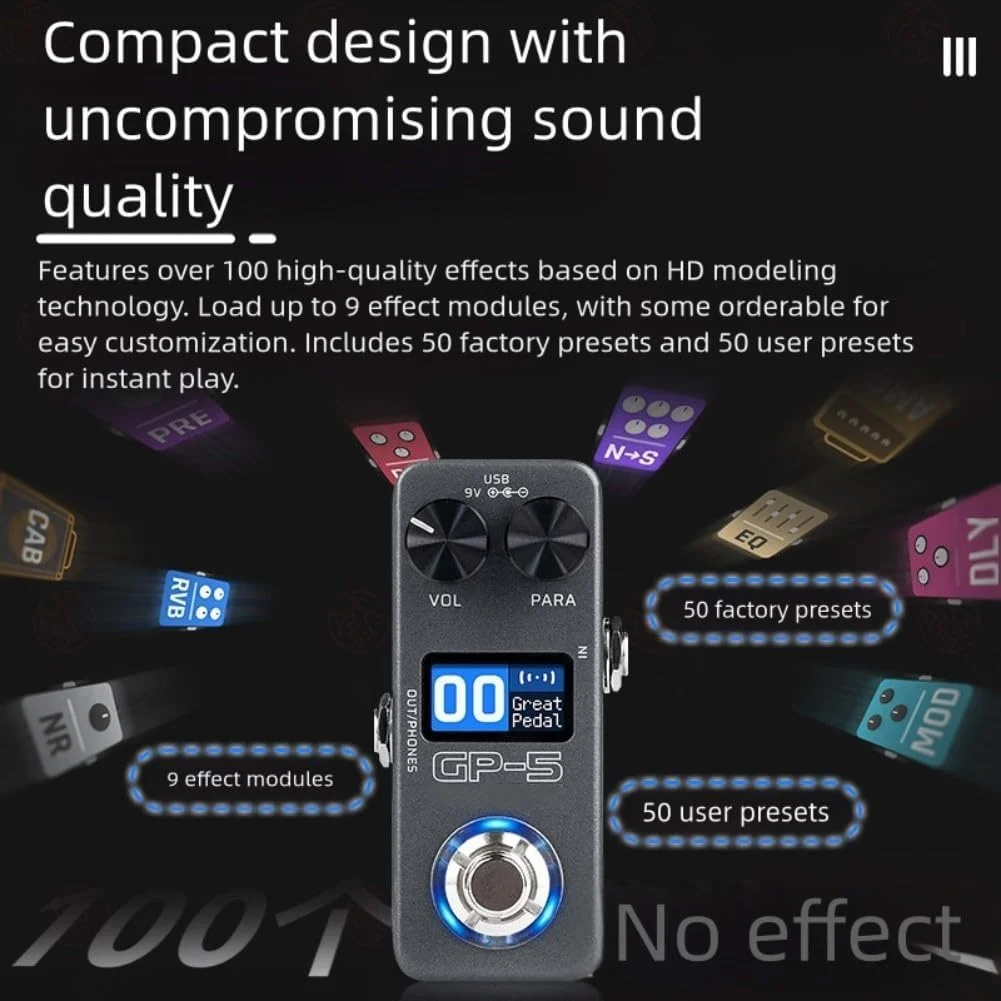 پردازشگر چند افکتی برای گیتار الکتریک، کارت صدای جمع و جور، لودر درام، پدال