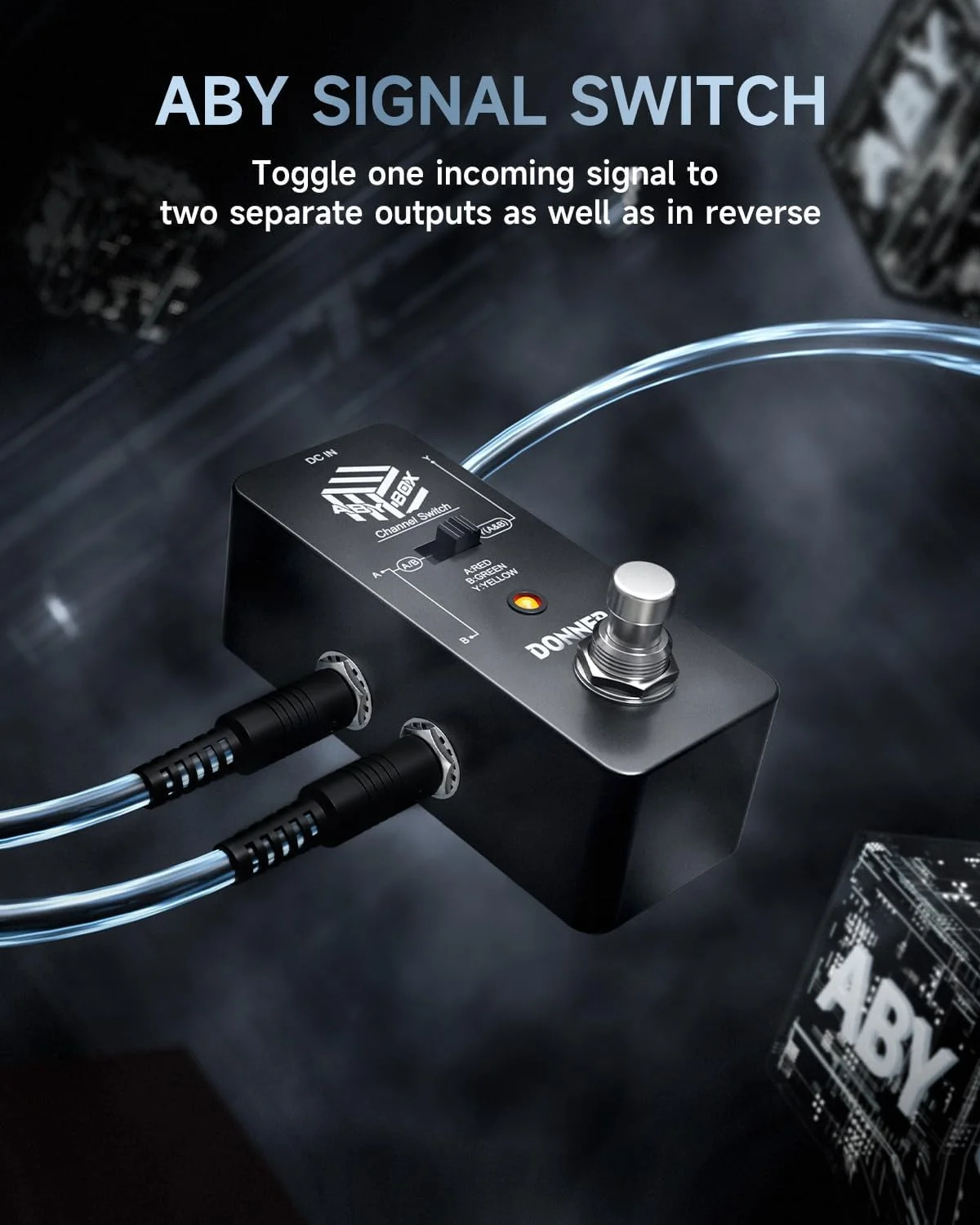 انتخابگر خط جعبه ای Donner ABY، پدال افکت گیتار مینی سوئیچ AB با بای پس واقعی