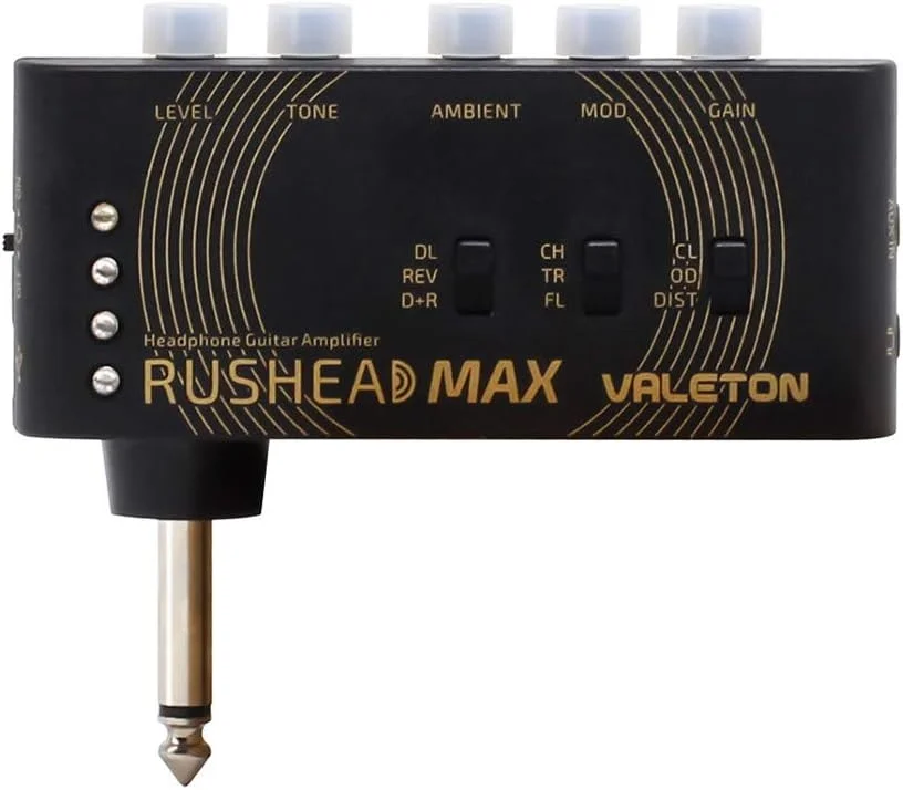 VALETON Rushead Max مینی آمپلی فایر USB قابل شارژ جیبی قابل حمل گیتار هدفون آمپلی فایر اتاق خواب جلوه های ویژه RH-100