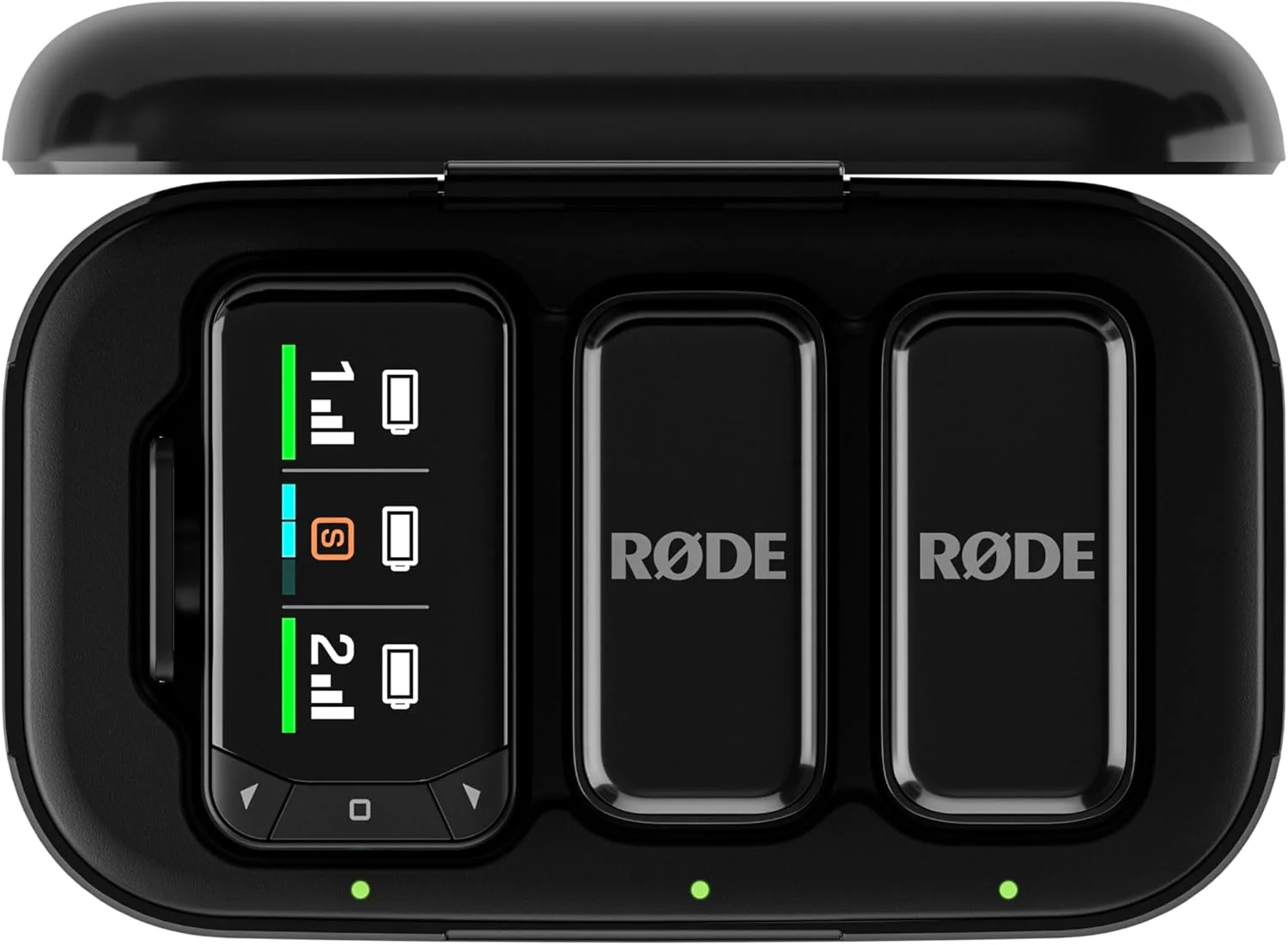 میکروفون بیسیم جمع و جور RØDE Micro - کیت میکروفون بیسیم جمع و جور، دو میکروفون با گیرنده دوربین، گیرنده تلفن هوشمند و جعبه شارژ برای تولید محتوا - USB-C، مشکی میکروفون بیسیم جمع و جور RØDE Micro - کیت میکروفون بیسیم جمع و جور، دو میکروفون با گیرنده دوربین، گیرنده تلفن هوشمند و جعبه شارژ برای تولید محتوا - USB-C، مشکی