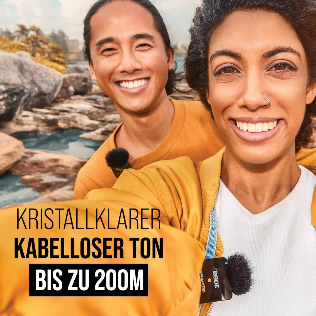 سیستم میکروفون بیسیم دو کاناله فوقالعاده فشرده RØDE Wireless GO II + کابل لایتنینگ USB-C مدل SC15 (300 میلیمتر - سازگار با iOS) برای فیلمبرداری، مصاحبه و تولید محتوا سیستم میکروفون بیسیم دو کاناله فوقالعاده فشرده RØDE Wireless GO II + کابل لایتنینگ USB-C مدل SC15 (300 میلیمتر - سازگار با iOS) برای فیلمبرداری، مصاحبه و تولید محتوا