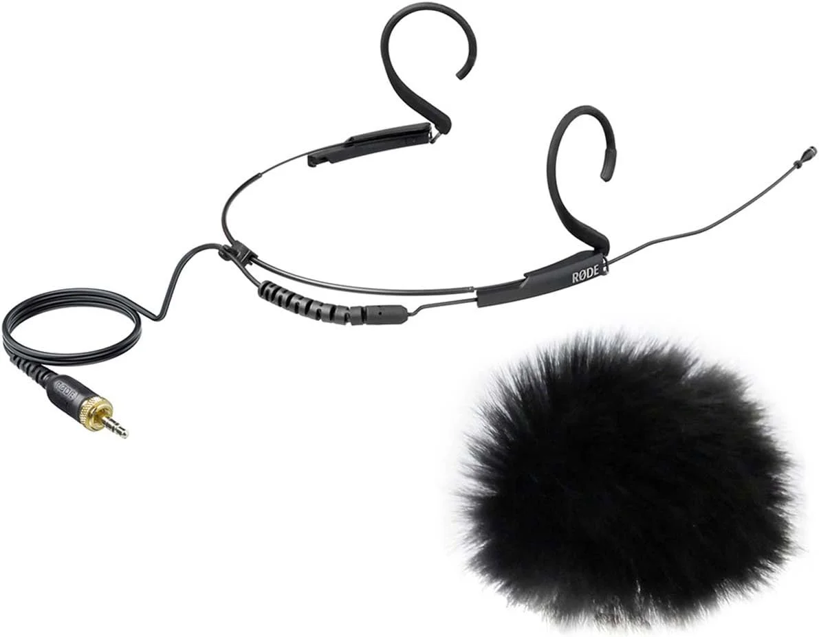 میکروفون هدست Rode HS2B مشکی + محافظ باد خزدار keepdrum WS05