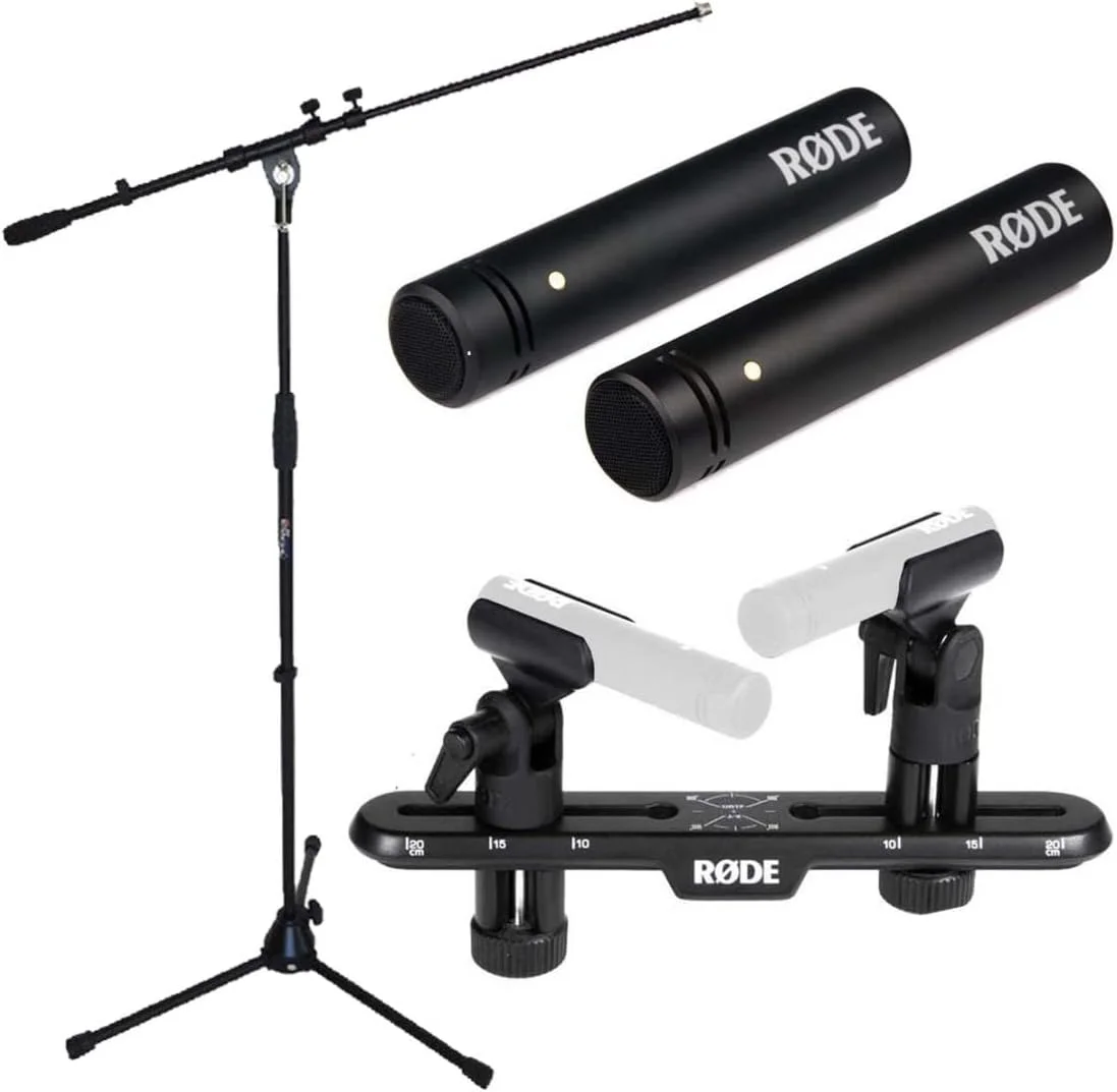 ست میکروفون Rode M5 MP + پایه میکروفون keepdrum + میله استریو Rode