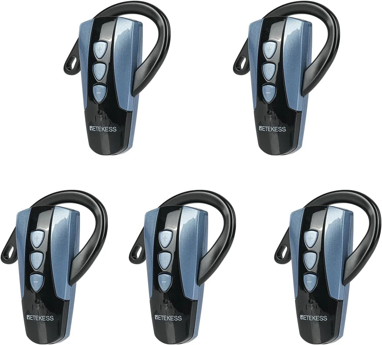 هدست راهنمای تور Retekess TT106S، سیستم راهنمای تور گوشی دار، گیرنده کوچک با گوشی، 2.4G، برد 200 متر، AUX، عملکرد تک لمسی، طراحی دکمه های بزرگ، برای کنفرانس ها، سفرها