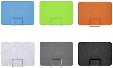 پارتیشن رومیزی قابل حمل، عایق صدا برای دفاتر، کاهش دهنده نویز و اختلالات بصری، ایده آل برای فضاهای کاری، فضاهای مشترک و جلسات، 30x120 سانتی متر، مشکی
