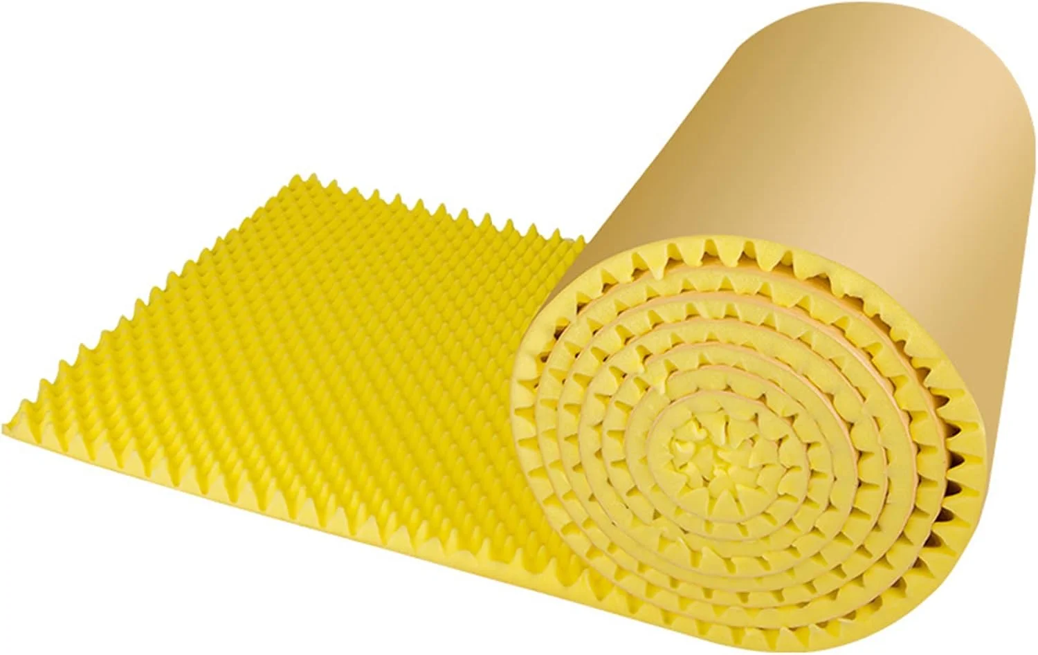 پنل فوم آکوستیک عمومی، ضخامت 3 سانتی متر، پدهای عایق صدا خود چسب ضد حریق برای تصفیه آکوستیک و دکوراسیون دیوار (سایز: 3 سانتی متر، رنگ: زرد) (زرد 3 سانتی متر)