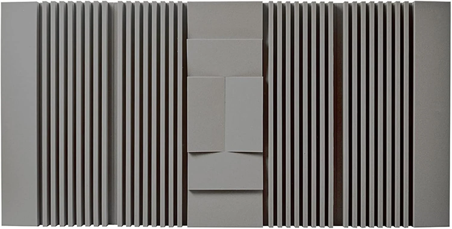 فوم آکوستیک عایق صدا برای استودیو، تایل های فوم آکوستیک تزئینی دیوار اتاق موسیقی و رقص با تراکم بالا (اندازه: 180 * 90 * 7.5 سانتی متر، رنگ: مشکی) (خاکستری 180 * 90 *)