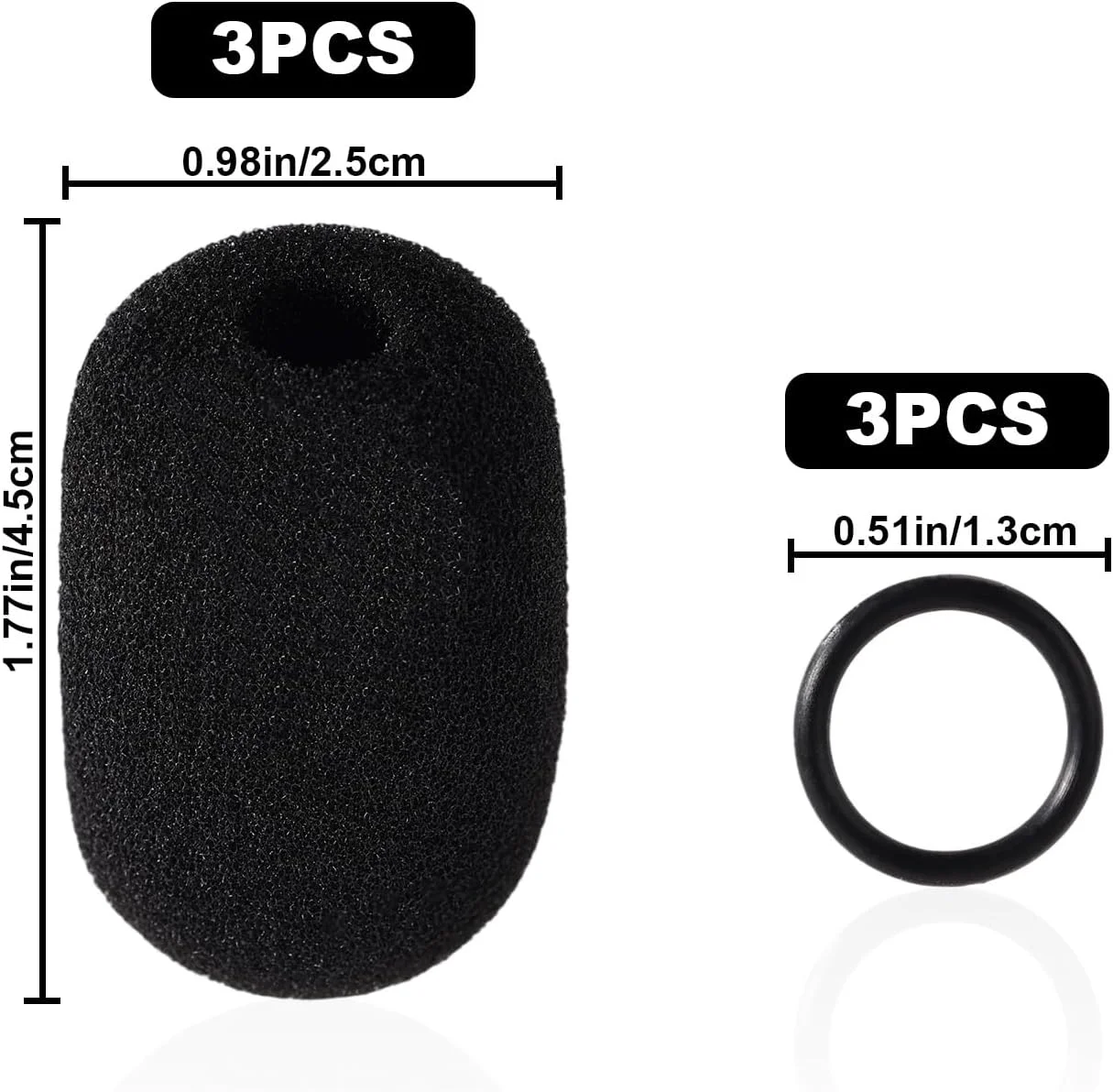 روکش فوم میکروفون 3 عددی برای Bose، روکش فوم میکروفون هدست مشکی با حلقه های لاستیکی برای هدست Bose Aviation X A10 A20 A30 روکش فوم میکروفون 3 عددی برای Bose، روکش فوم میکروفون هدست مشکی با حلقه های لاستیکی برای هدست Bose Aviation X A10 A20 A30