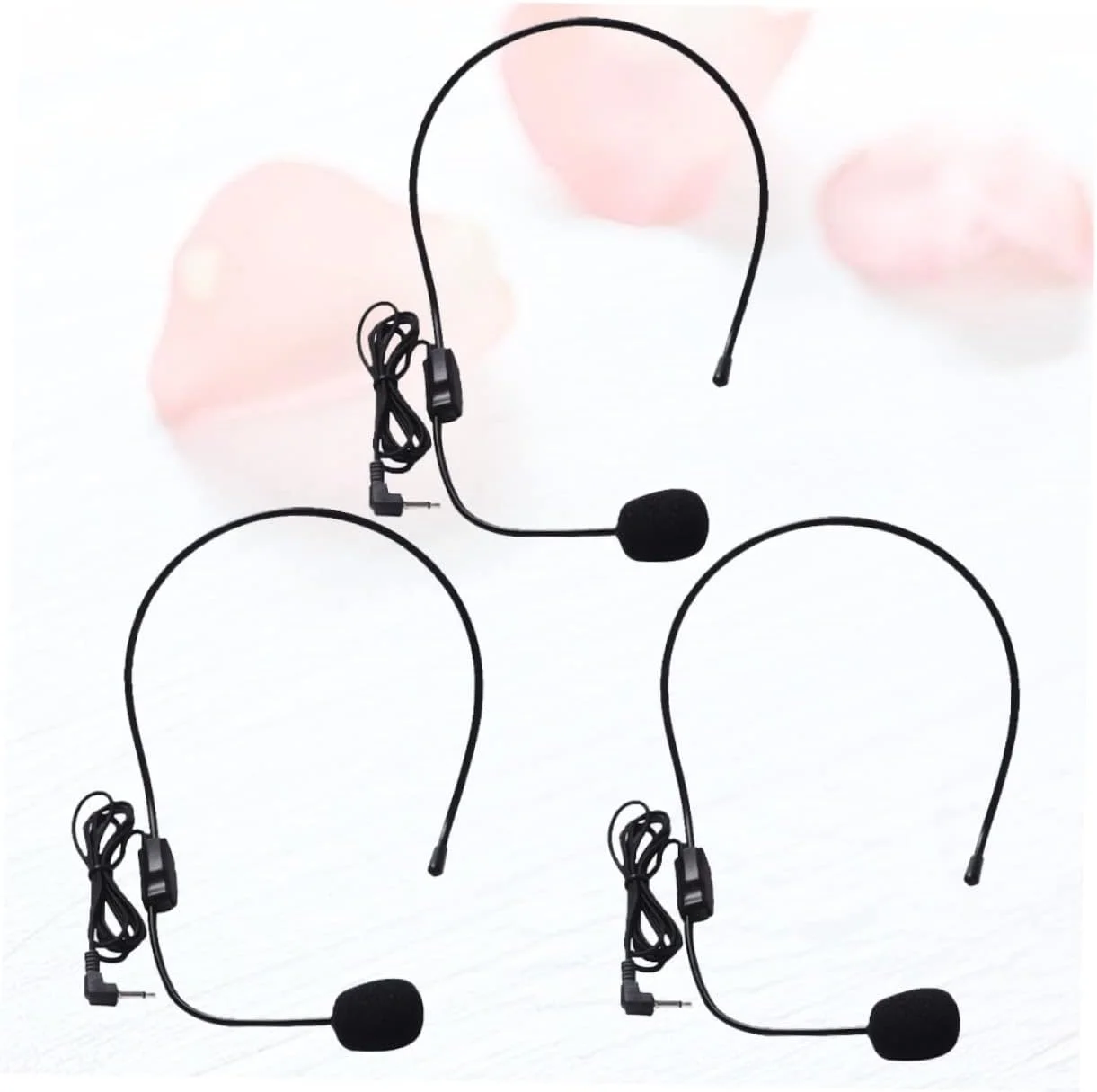 آباودام 3 عدد میکروفون هدست، میکروفون بلندگو با سیم برای تقویت صدا در کلاس، ارائه های فروش و بازدیدها آباودام 3 عدد میکروفون هدست، میکروفون بلندگو با سیم برای تقویت صدا در کلاس، ارائه های فروش و بازدیدها