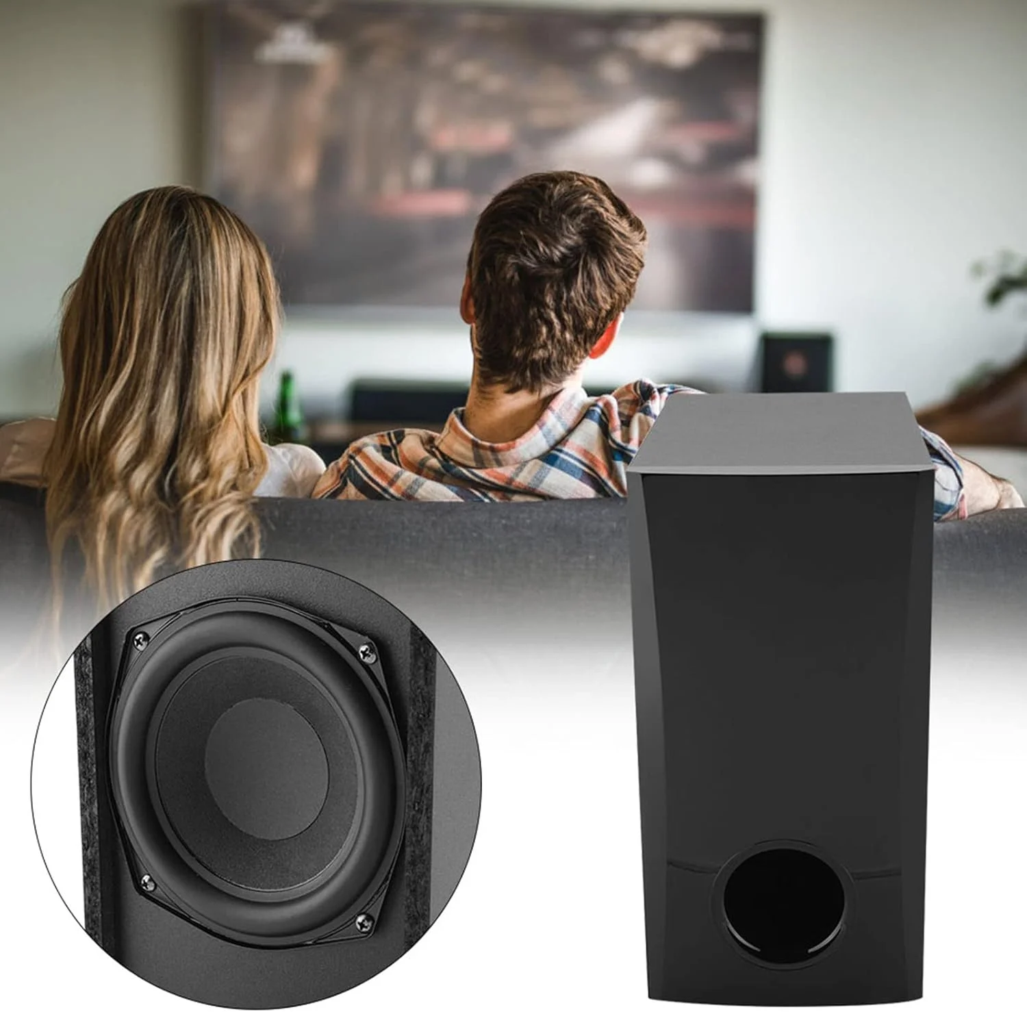 سیستم ساندبار سینمای خانگی KIMISS با ساب ووفر برای تلویزیون و کامپیوتر، عملکرد قدرتمند باس برای یک تجربه فراگیر