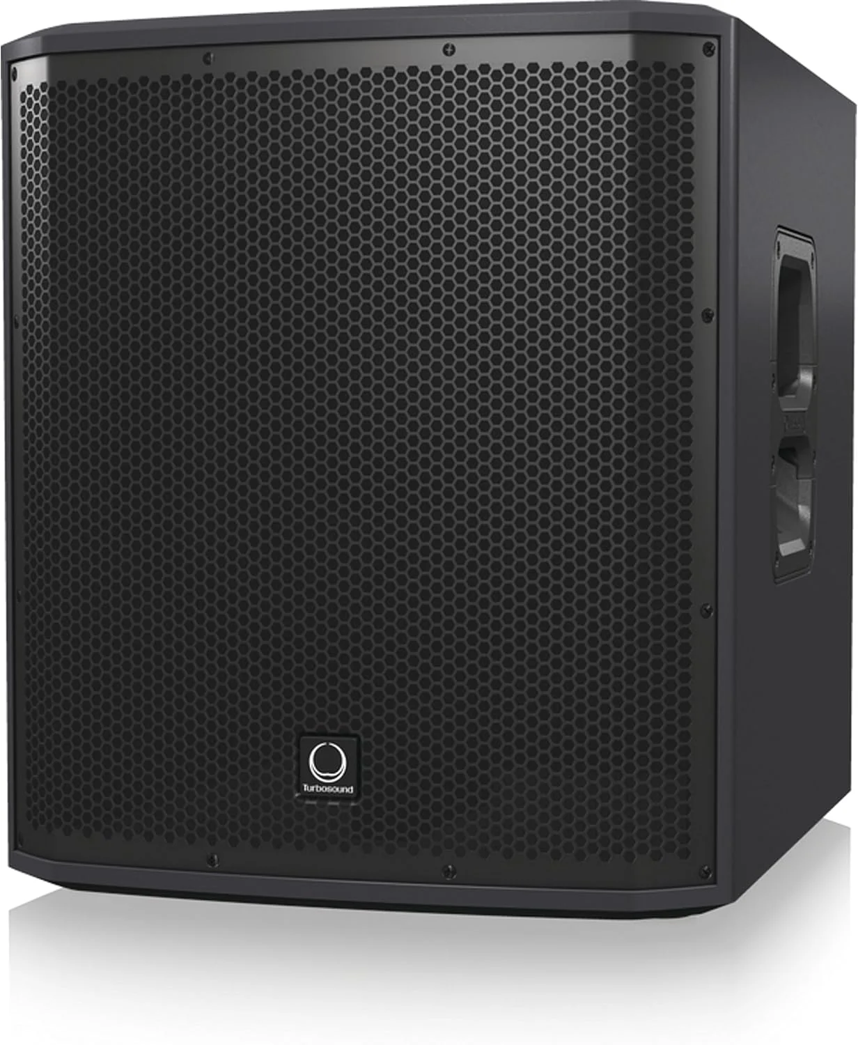 ساب ووفر 12 اینچی 1000 واتی Turbosound iNSPIRE iP12B با دو آمپلی فایر برای بلندگوهای ماهواره ای، صدای فضایی Klark Teknik، میکسر دیجیتال، کنترل از راه دور، پخش بلوتوث