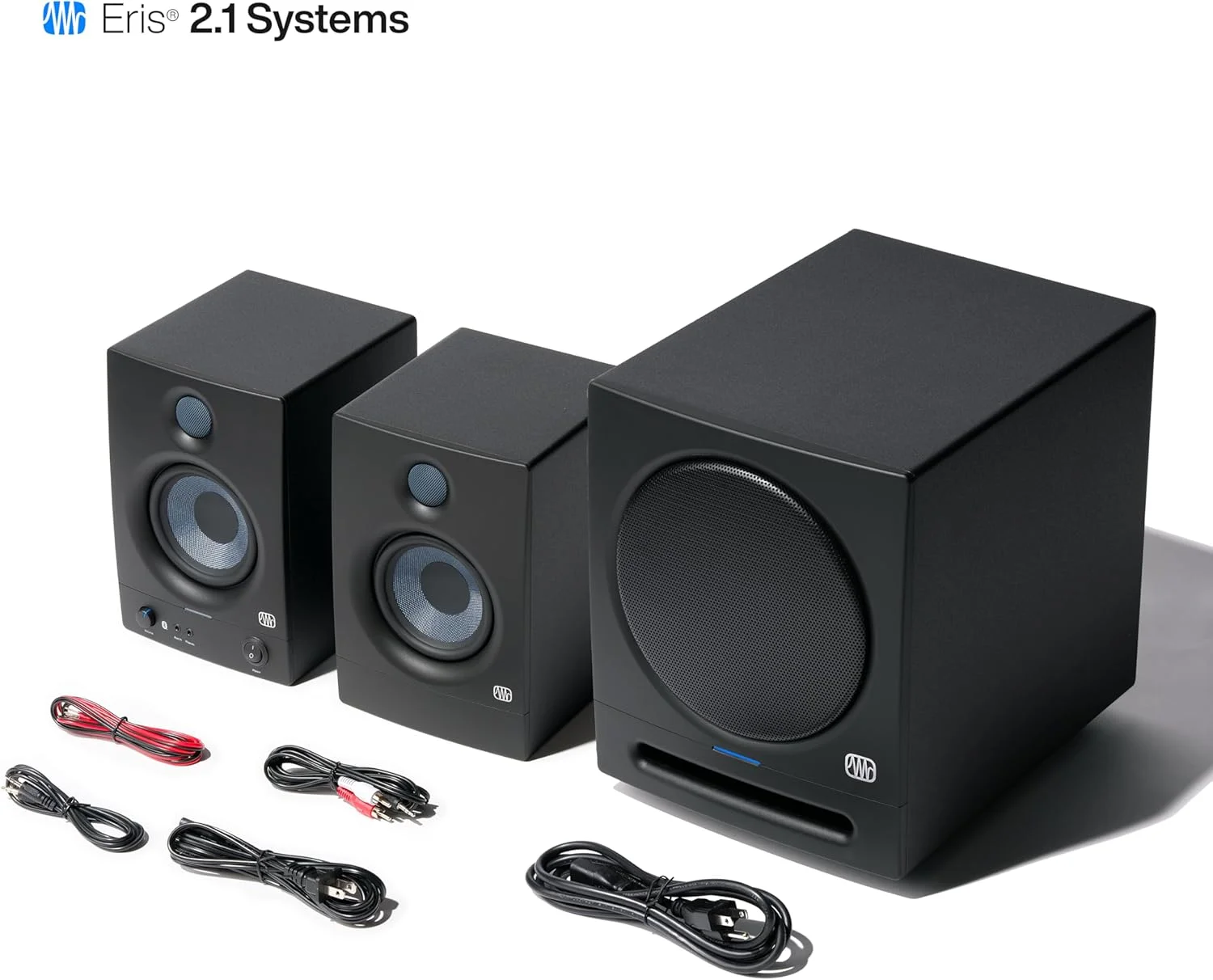 اسپیکر مانیتورینگ اکتیو 4.5 اینچی PreSonus Eris 4.5BT Gen 2 برای چندرسانه‌ای، بازی، تولید موسیقی استودیویی با کیفیت بالا با بلوتوث، توان 50 وات