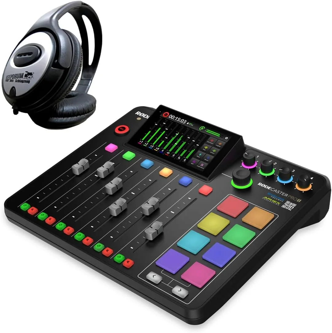 ایستگاه پادکست Rode Rodecaster Pro II + هدفون keepdrum