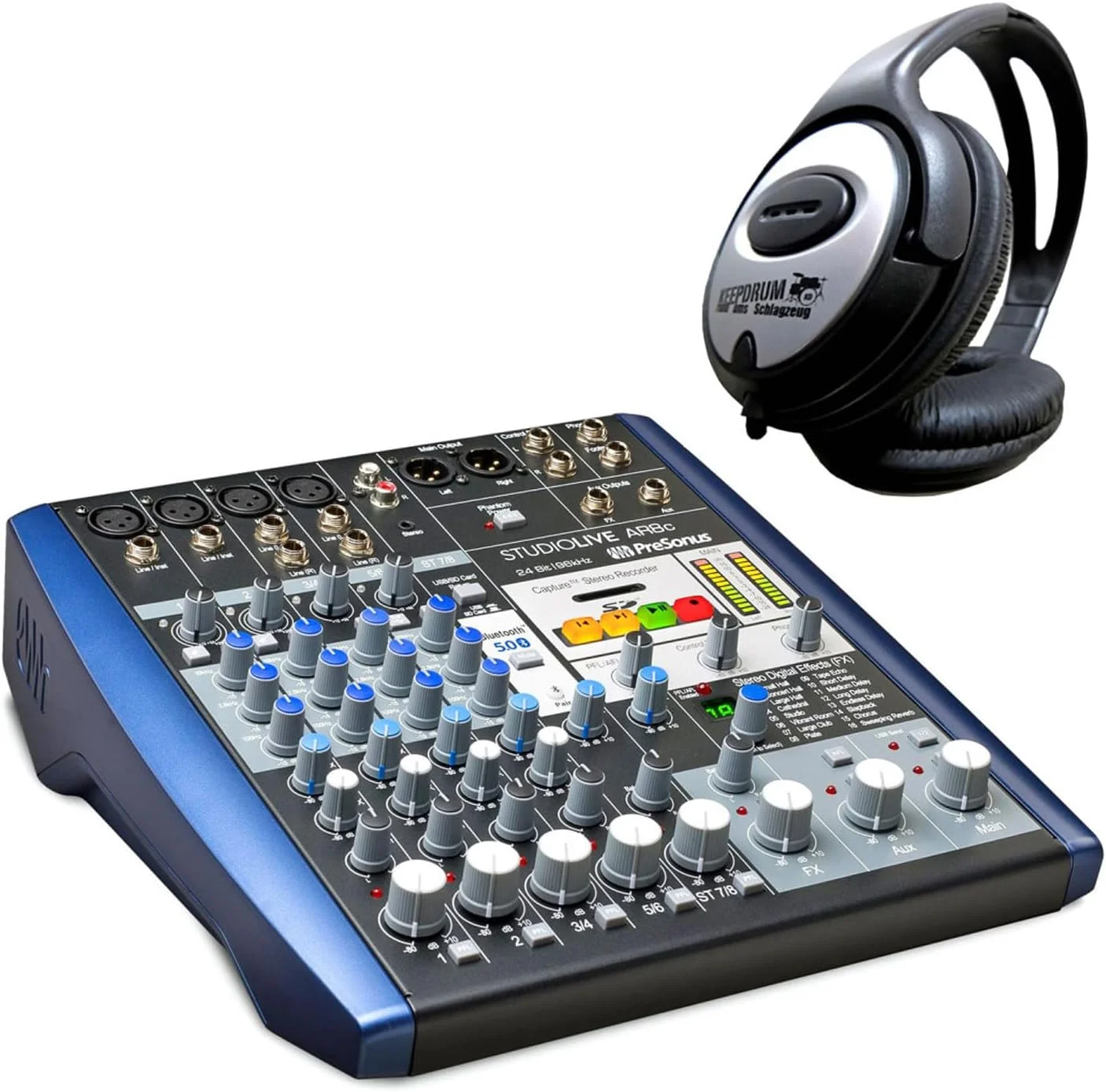 میکسر 8 کانال Presonus StudioLive AR8c به همراه هدفون keepdrum