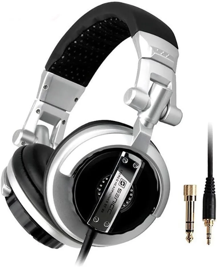 هدفون مانیتورینگ DJ مدل ST-80، هدفون Hi-Res Over-Ear برای مانیتورینگ و میکس، پدهای گوشی چرمی پروتئینی نرم، عایق صدا، محفظه چرخان 90 درجه