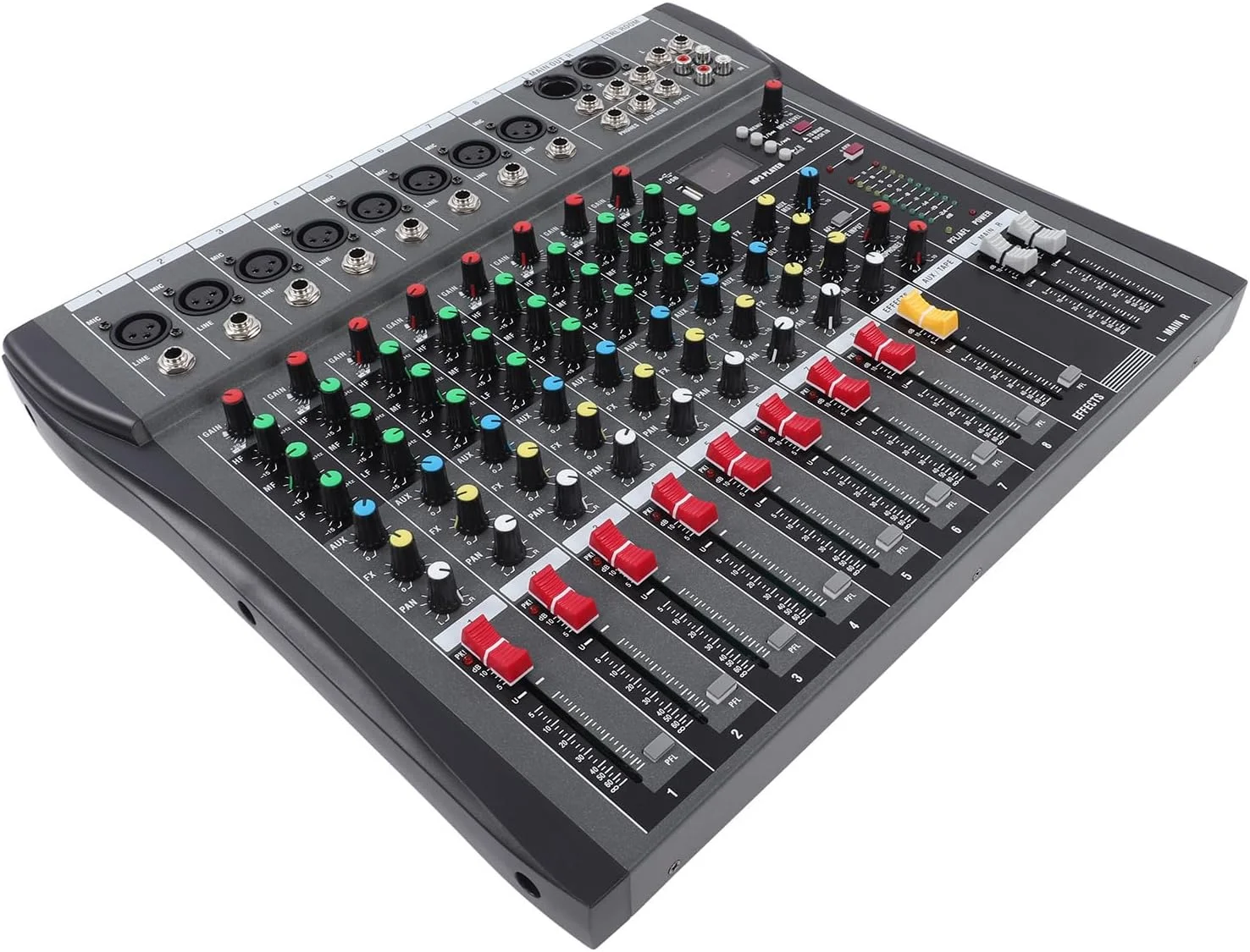 میکسر صدای حرفه ای 8 کاناله Fafeicy - میکسر صدا برای اجراهای حرفه ای و زنده AC100-240V