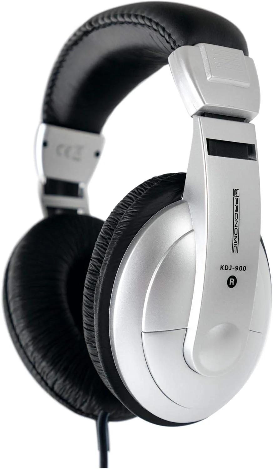 هدفون دی‌جی Pronomic KDJ-900 (هدفون دی‌جی بسته، هدبند قابل تنظیم، شامل آداپتور) نقره‌ای/مشکی