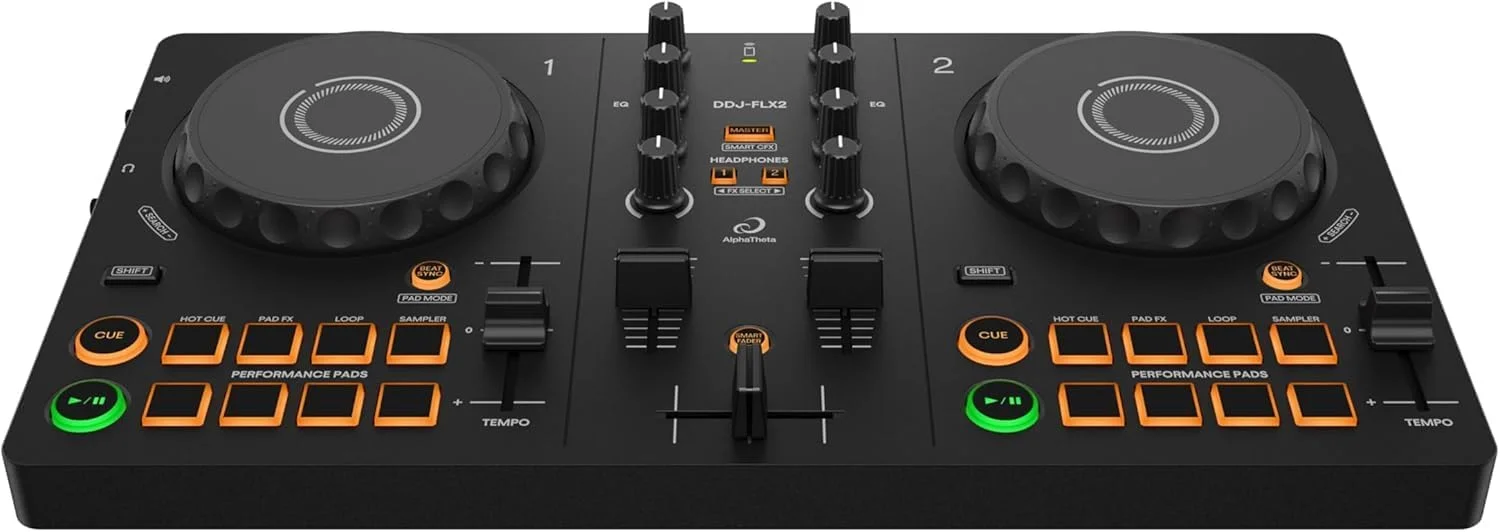 پکیج پایونیر دی‌جی AlphaTheta DDJ-FLX2 و هدفون