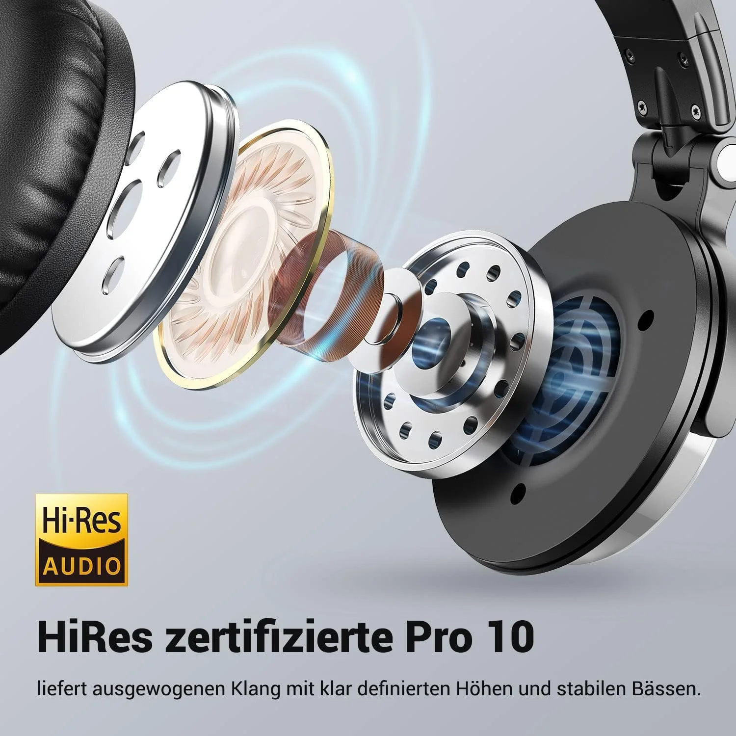 هدفون OneOdio، سیمی، DJ، پیانو، گیتار با میکروفون، صدای Hi-Res، بیس فوق العاده، سبک، راحت، تاشو، هدفون با پورت اشتراک گذاری، 2 کابل - هدست برای مانیتور استودیویی PC AMP Pro-10