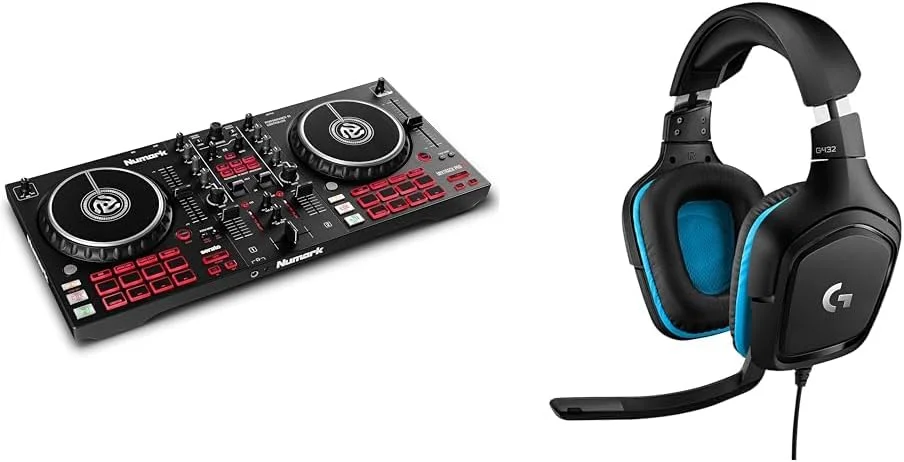 Numark Mixtrack Pro FX - کنترلر DJ با کنترل 2-Deck و هدست گیمینگ سیمی Logitech G432