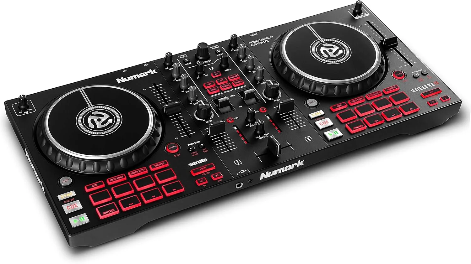 Numark Mixtrack Pro FX - کنترلر DJ با کنترل 2-Deck و هدست گیمینگ سیمی Logitech G432