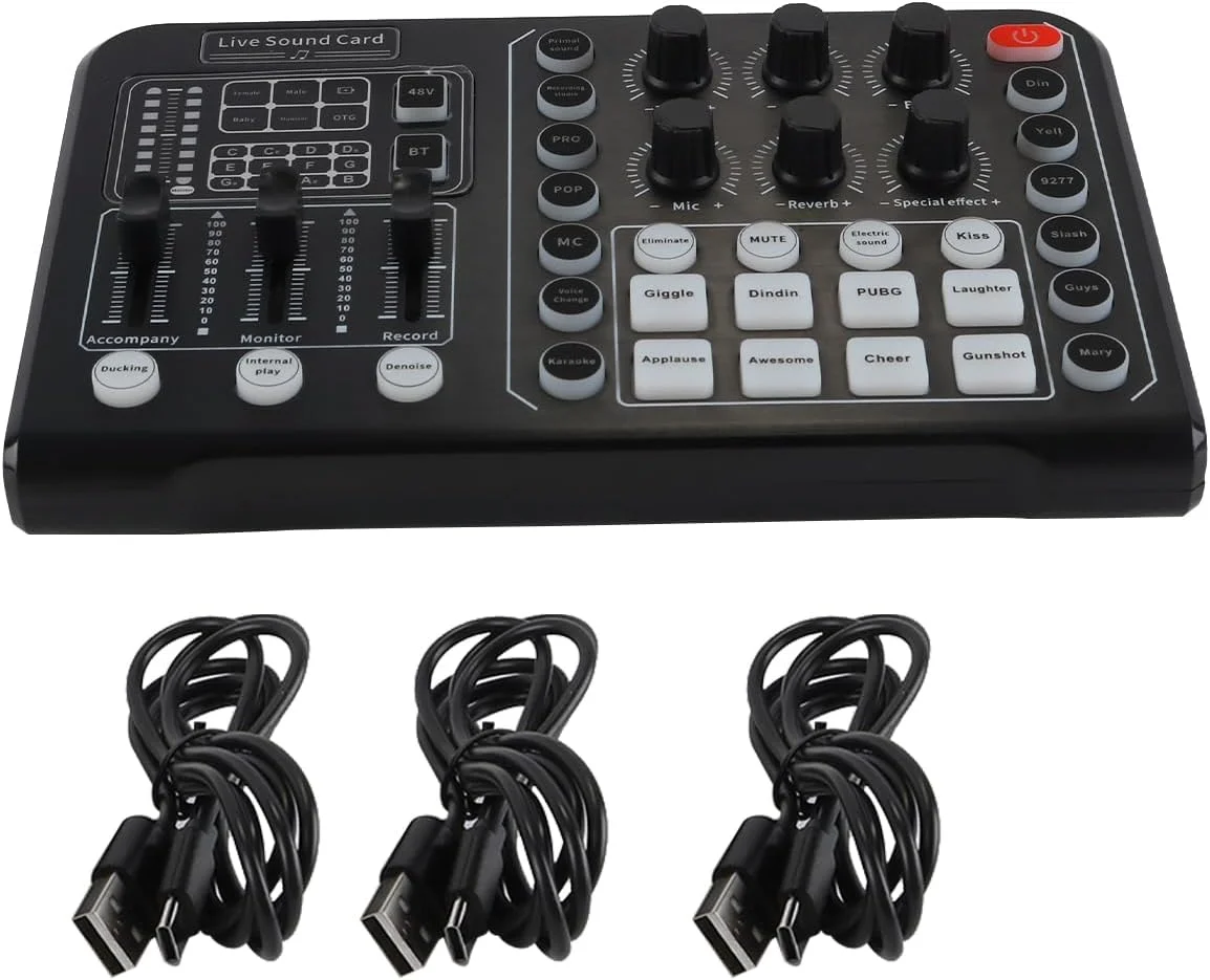 کارت صدا و میکسر حرفه‌ای مدل DJ-Mixer با قابلیت فانتوم پاور 48 ولت