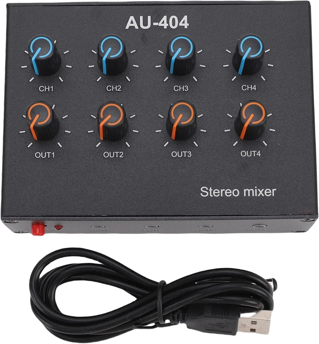 میکسر صوتی USB Jeffergarden آلیاژ آلومینیوم 20Hz-20kHz DJ Board میکسر 4 کانال استریو مینی