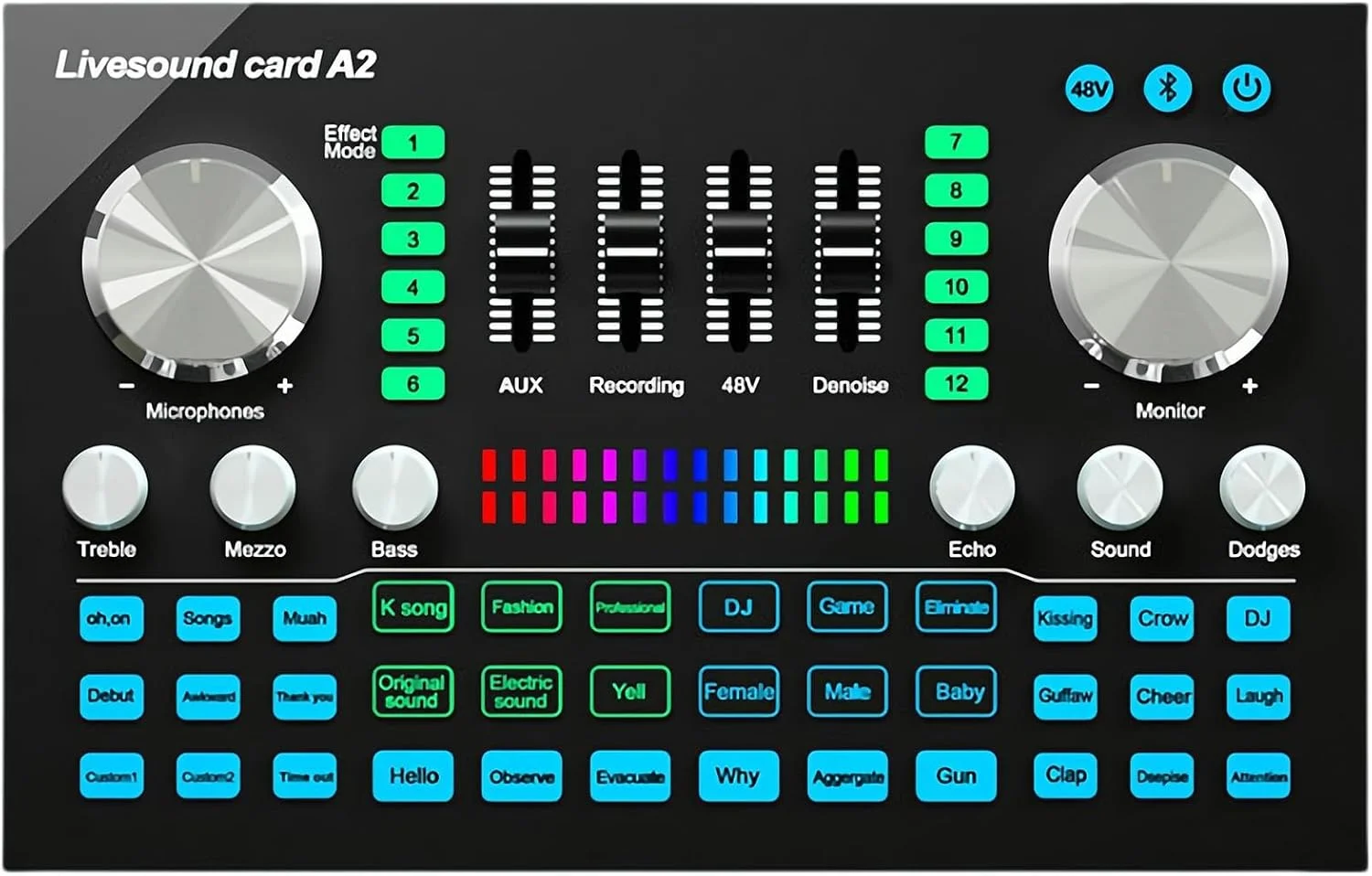 کارت صدا استودیویی مدل Live Sound Card با قابلیت تغییر صدا