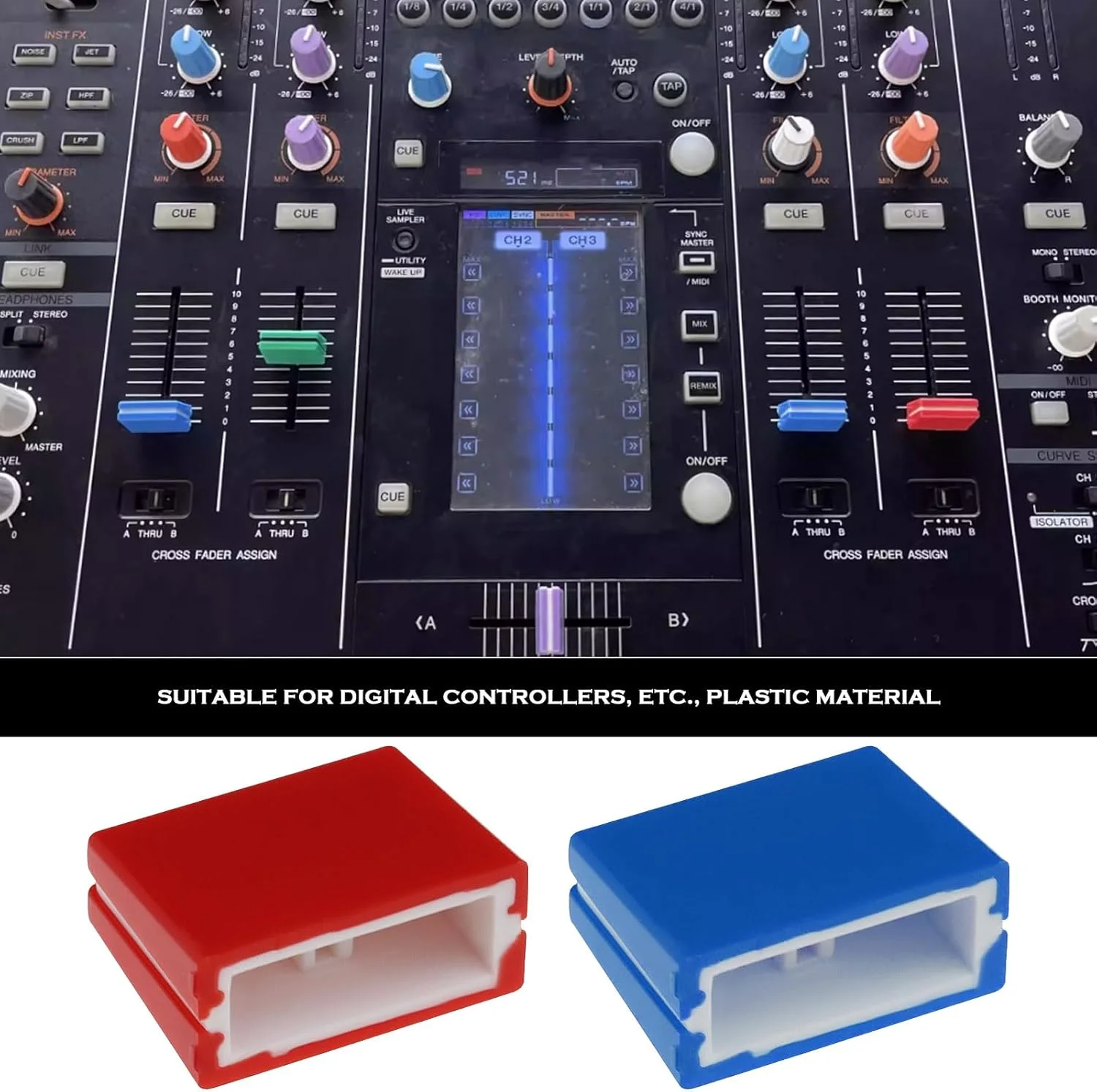 ایمگتک ۵ عدد درپوش فیدر، لغزنده، میکسر، اکولایزر، درپوش فیدر، سازگار با DJM600، 700، 750، 800، 850، 900، 2000، میکسر DJ، چند رنگ ایمگتک ۵ عدد درپوش فیدر، لغزنده، میکسر، اکولایزر، درپوش فیدر، سازگار با DJM600، 700، 750، 800، 850، 900، 2000، میکسر DJ، چند رنگ