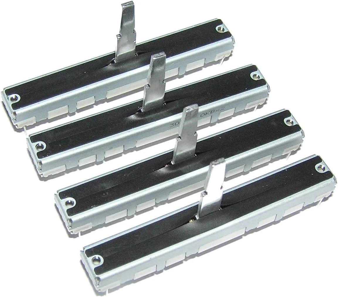 چهار عدد فیدر برای پایونیر DJM800, DJM700, DJM600, DJM500, DJM400, DJM350, DJM300, DJM2000 - کابلی، XLR، RCA - ALPS - فیدر - میکسر DJ
