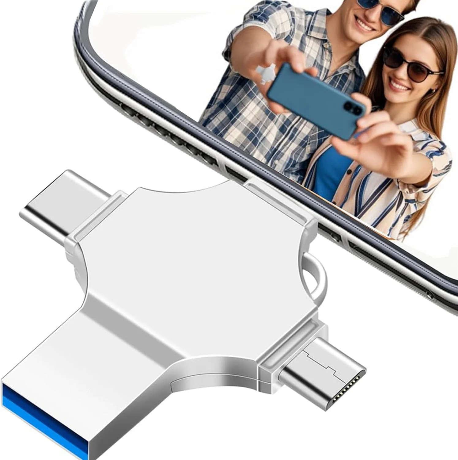 فلش مموری 256 گیگابایتی USB 4 در 1، فلش درایو USB 3.0 با سرعت بالا، دستگاه ذخیره سازی قابل حمل مینی جامپ درایو، حافظه خارجی فلش مموری 256 گیگابایتی USB 4 در 1، فلش درایو USB 3.0 با سرعت بالا، دستگاه ذخیره سازی قابل حمل مینی جامپ درایو، حافظه خارجی