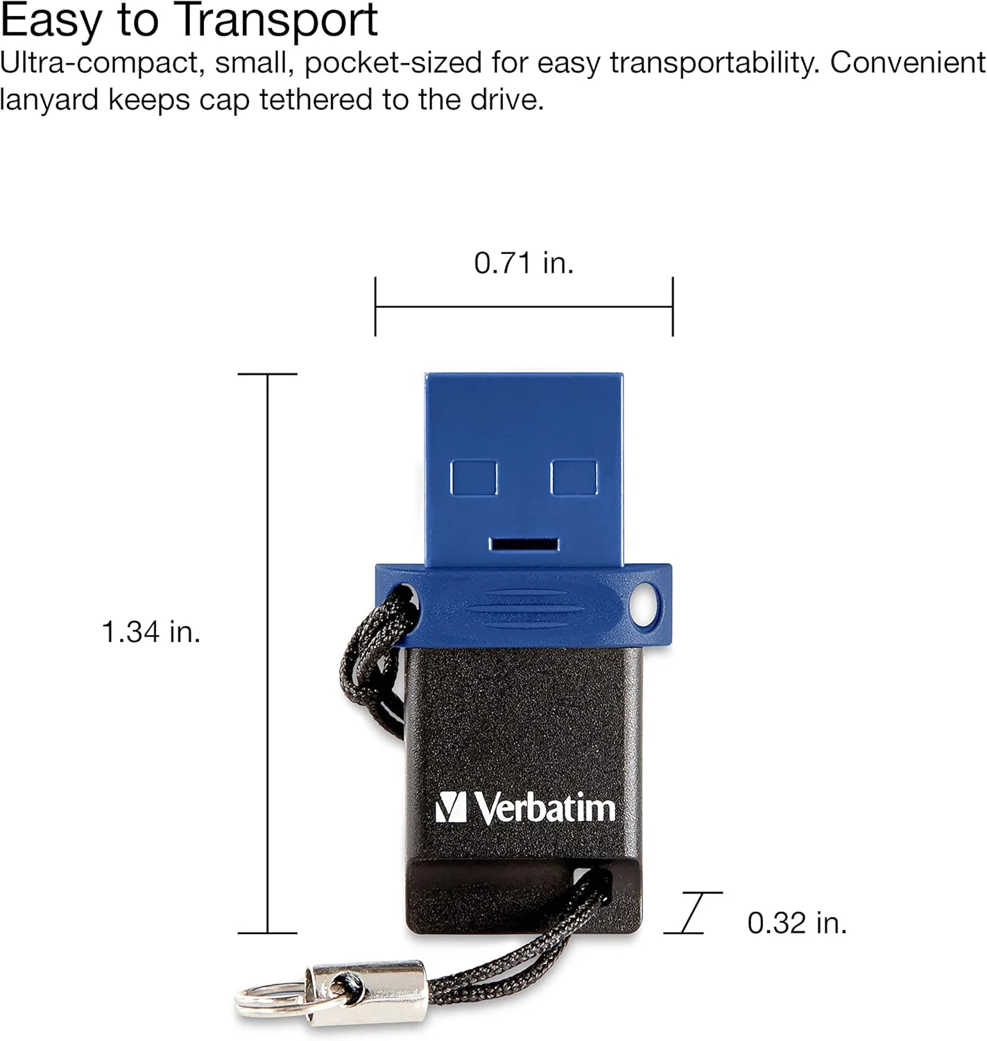 فلش مموری دوگانه USB و USB-C ورباتیم Store 'n' Go