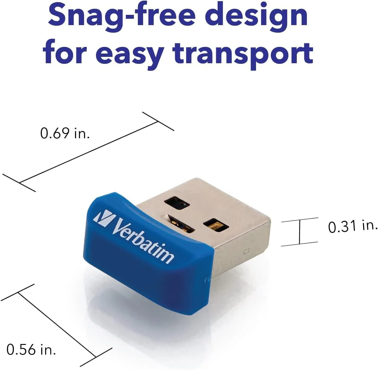 فلش مموری 32 گیگابایتی ورباتیم USB 3.0 مدل NANO Store´N´Stay آبی رنگ، 98710 فلش مموری 32 گیگابایتی ورباتیم USB 3.0 مدل NANO Store´N´Stay آبی رنگ، 98710