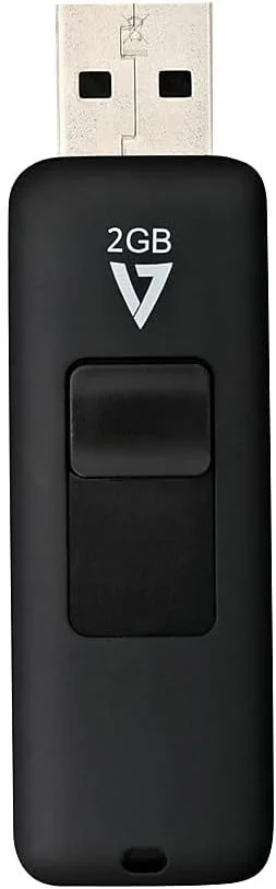 فلش مموری USB 2.0 کشویی V7 VF22GAR-3E ظرفیت 2 گیگابایت - مشکی فلش مموری USB 2.0 کشویی V7 VF22GAR-3E ظرفیت 2 گیگابایت - مشکی