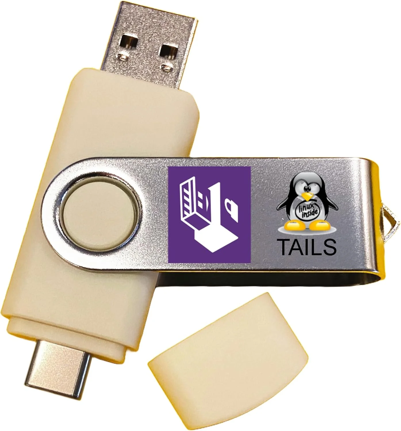 فلش درایو USB قابل بوت سیستم عامل لینوکس Tails - استفاده ناشناس از اینترنت و دور زدن سانسور، سازگار با USB-C فلش درایو USB قابل بوت سیستم عامل لینوکس Tails - استفاده ناشناس از اینترنت و دور زدن سانسور، سازگار با USB-C