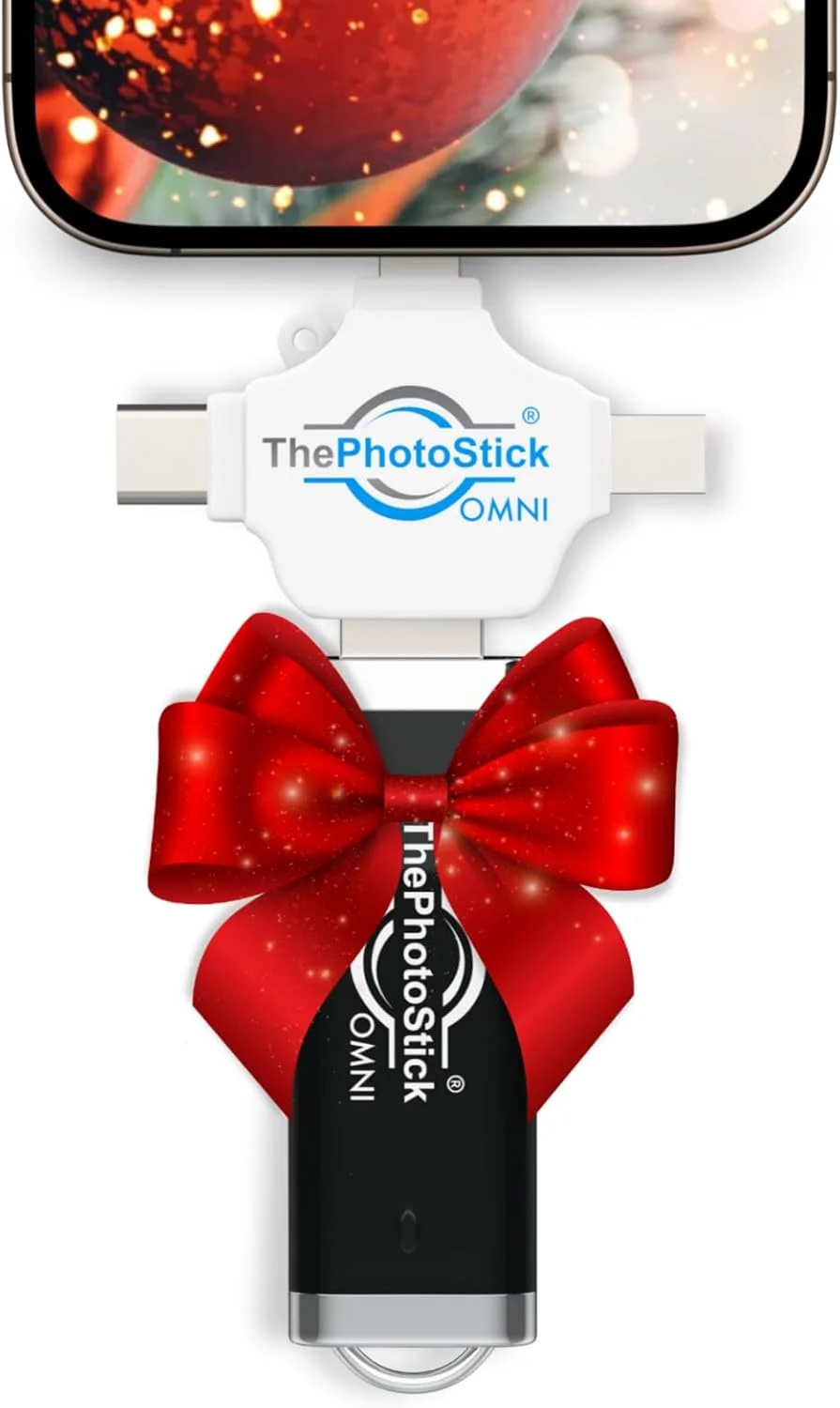 ThePhotoStick® Omni 128GB - پشتیبان گیری و انتقال امن عکس و فیلم | سازماندهی فایل های دیجیتال | اتصال USB و چند پورت برای تلفن، تبلت و کامپیوتر | حافظه قابل حمل | ذخیره سازی خارجی ThePhotoStick® Omni 128GB - پشتیبان گیری و انتقال امن عکس و فیلم | سازماندهی فایل های دیجیتال | اتصال USB و چند پورت برای تلفن، تبلت و کامپیوتر | حافظه قابل حمل | ذخیره سازی خارجی
