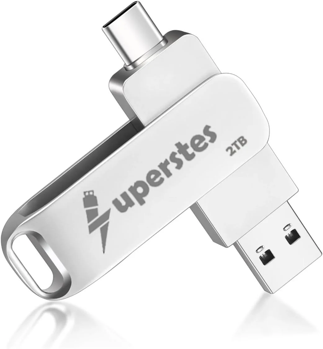 فلش مموری 2 ترابایتی USB با رابط Type C، فلش مموری USB پرسرعت، درایو دوگانه 2 در 1 با سوراخ جاکلیدی و جاکلیدی OTG برای تلفن های هوشمند، کامپیوترها، تبلت ها، PC فلش مموری 2 ترابایتی USB با رابط Type C، فلش مموری USB پرسرعت، درایو دوگانه 2 در 1 با سوراخ جاکلیدی و جاکلیدی OTG برای تلفن های هوشمند، کامپیوترها، تبلت ها، PC
