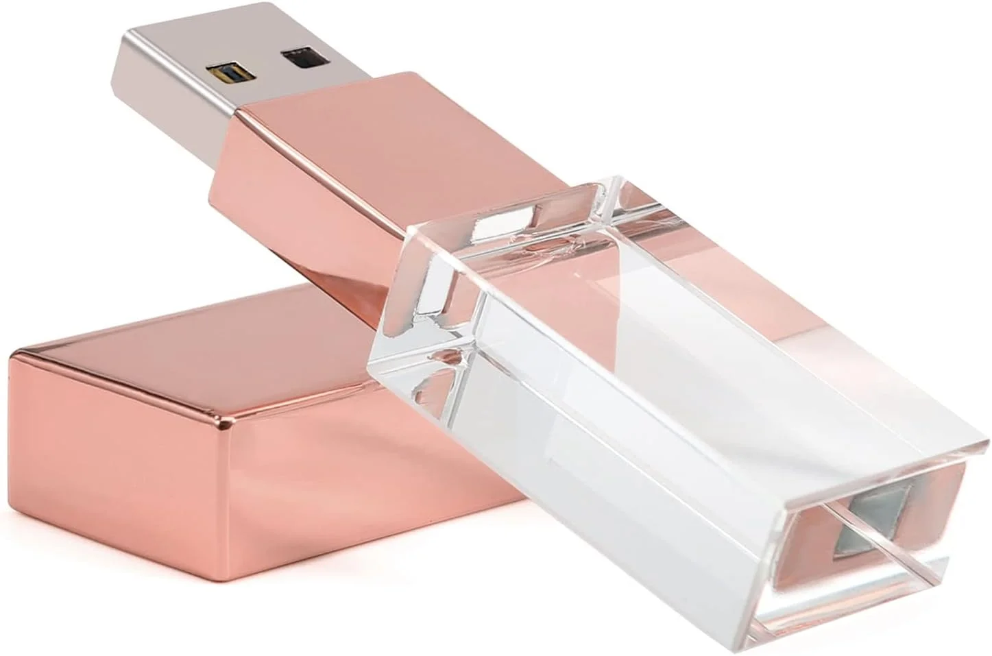 فلش مموری 8 گیگابایتی مستطیلی شفاف کریستالی RANYOK Laak USB 3.0، هدیه عروسی، صورتی فلش مموری 8 گیگابایتی مستطیلی شفاف کریستالی RANYOK Laak USB 3.0، هدیه عروسی، صورتی