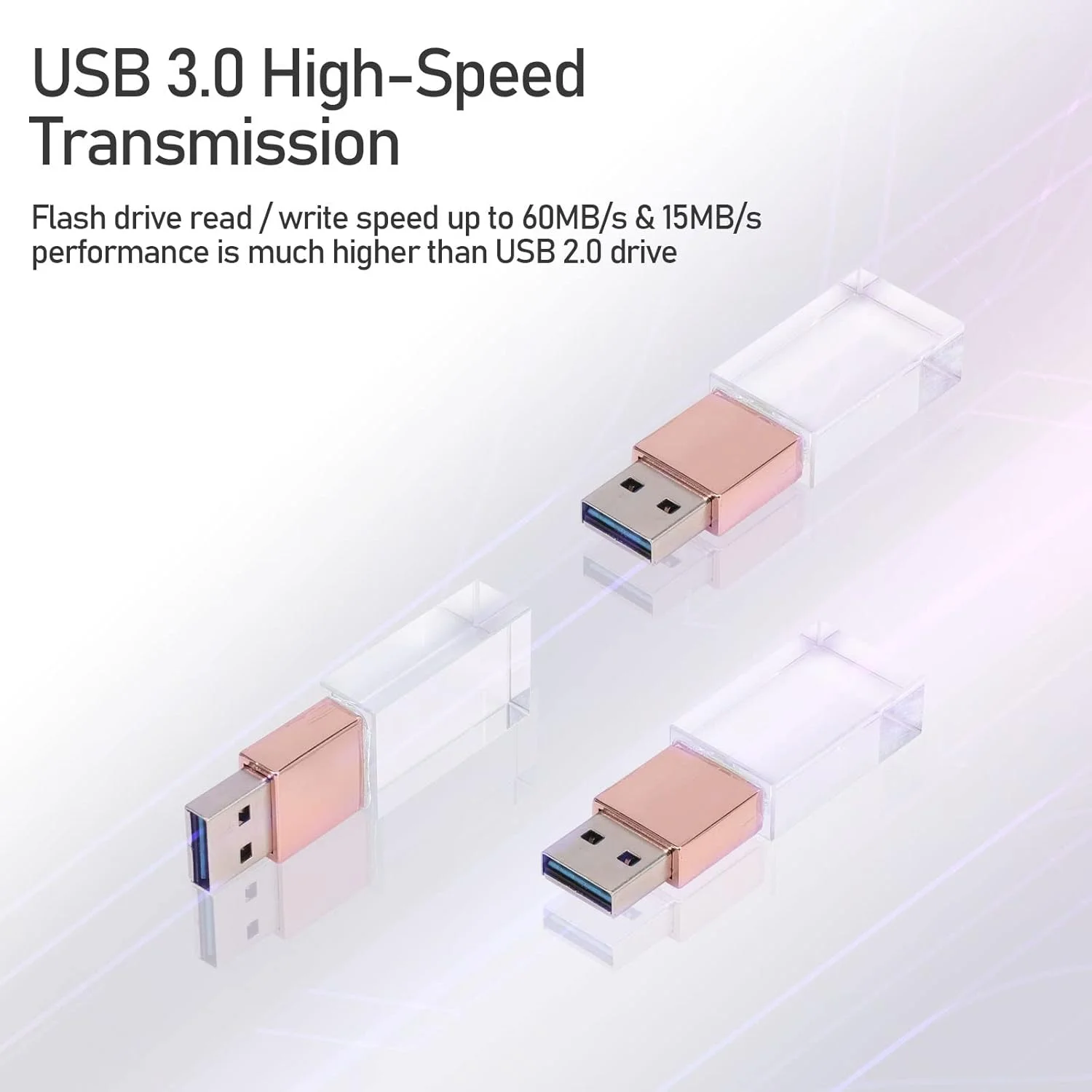 فلش مموری 8 گیگابایتی مستطیلی شفاف کریستالی RANYOK Laak USB 3.0، هدیه عروسی، صورتی فلش مموری 8 گیگابایتی مستطیلی شفاف کریستالی RANYOK Laak USB 3.0، هدیه عروسی، صورتی